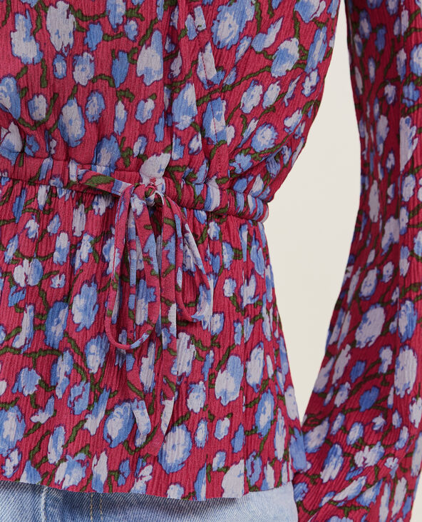 Blouse en tissu fluide rose fuchsia - Pimkie