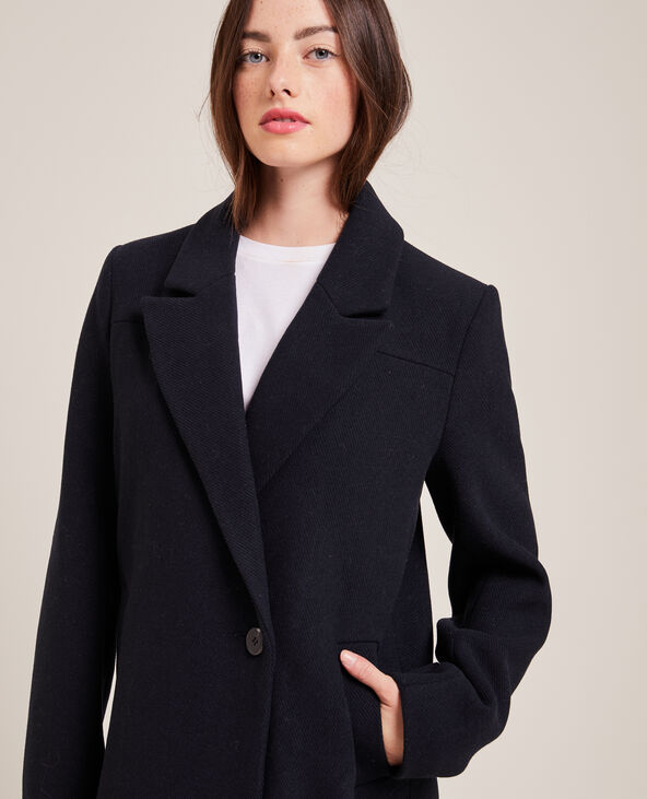 Manteau laine marine femme shop