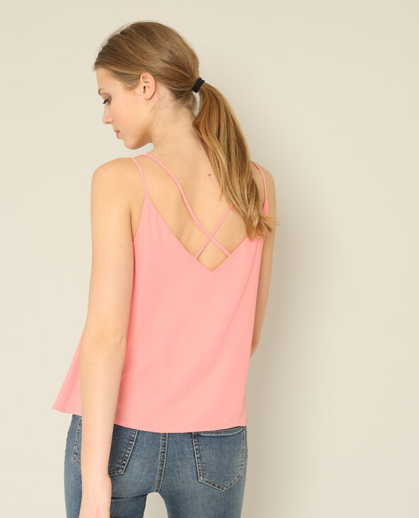 Top à fines bretelles rose - Pimkie