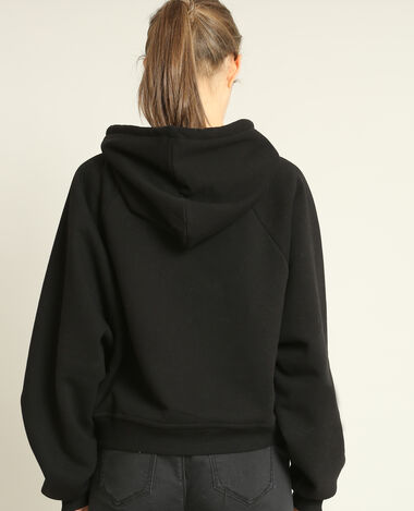 Sweat cropped noir - Pimkie