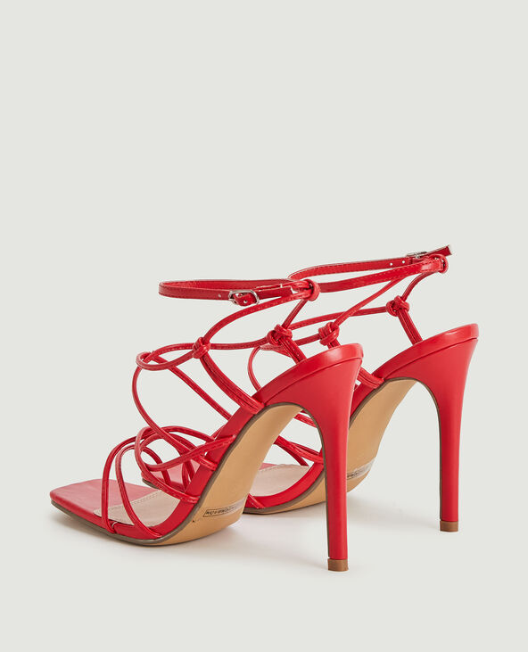 Sandales à talons rouge - Pimkie