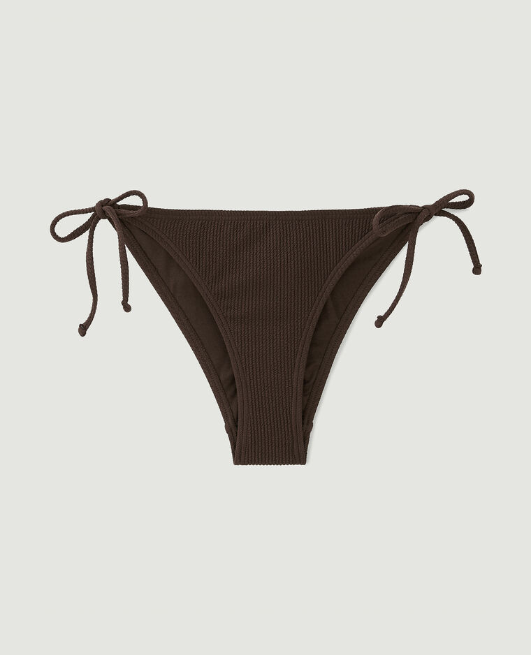Bas de maillot culotte avec nouettes marron - Pimkie