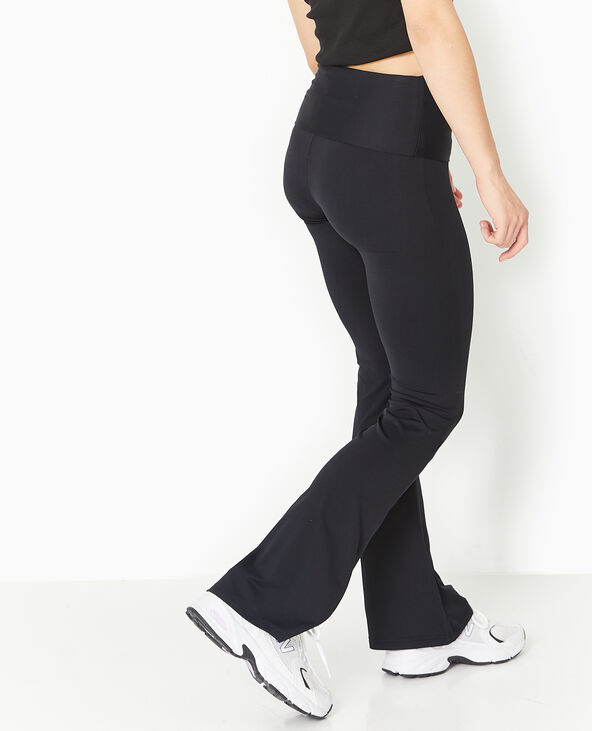 Pantalon flare avec ceinture large noir - Pimkie