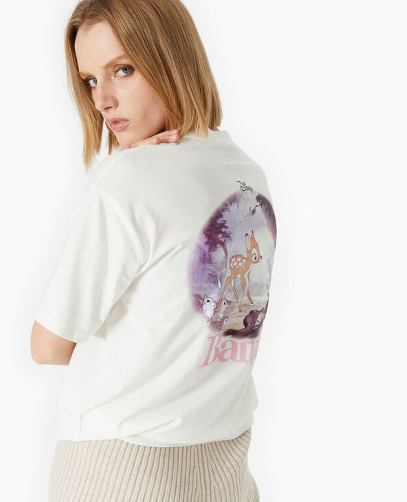 T-shirt oversize BAMBI blanc - Pimkie
