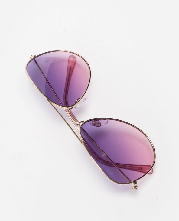 Lunettes de soleil style aviateur violet - Pimkie