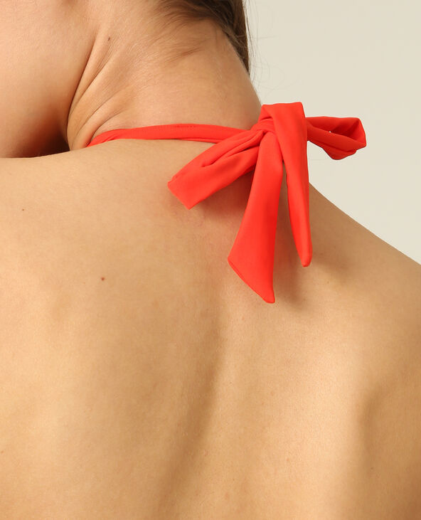 Haut de bikini halter crop rouge - Pimkie