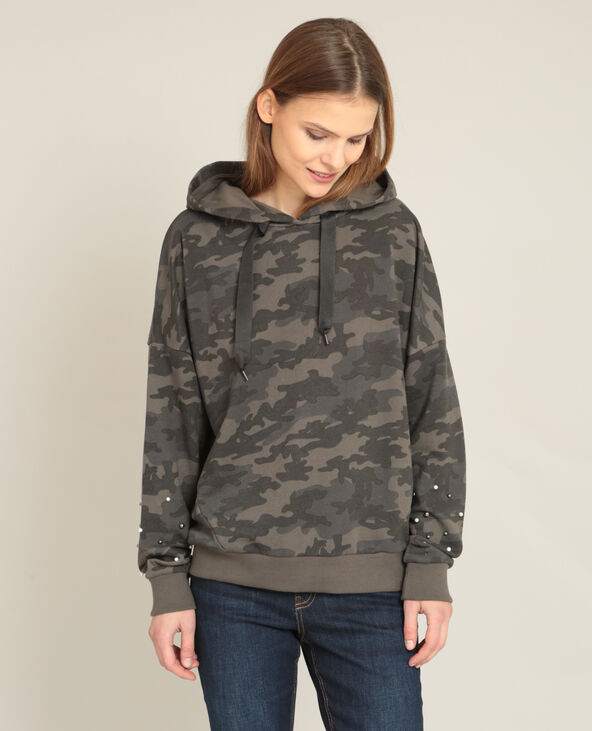 Sweat camouflage vert - Pimkie