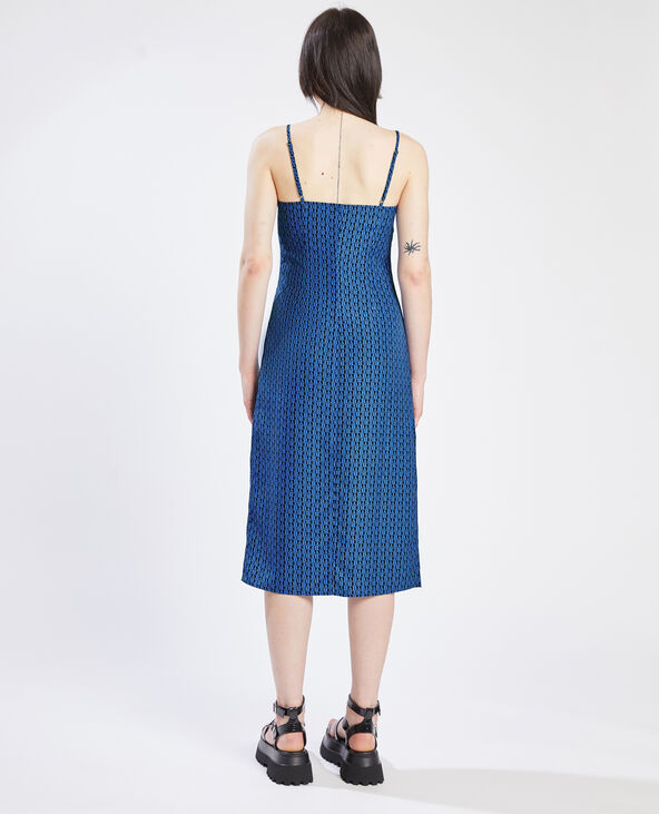 Robe chemise maille transparente bleu - Pimkie