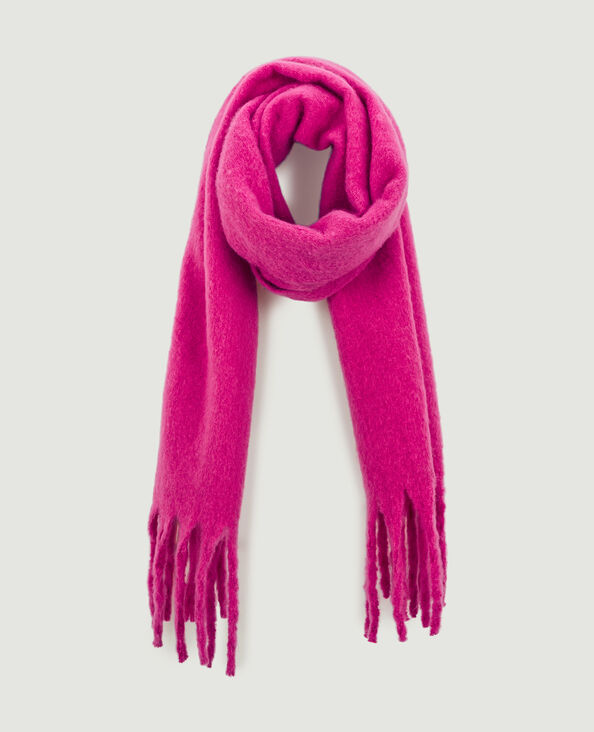 Grande écharpe en maille ultra douce rose - Pimkie