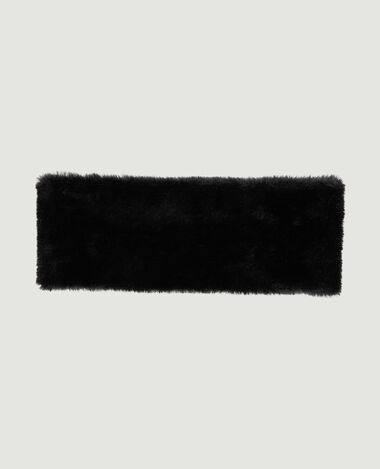 Bandeau fausse fourrure noir - Pimkie