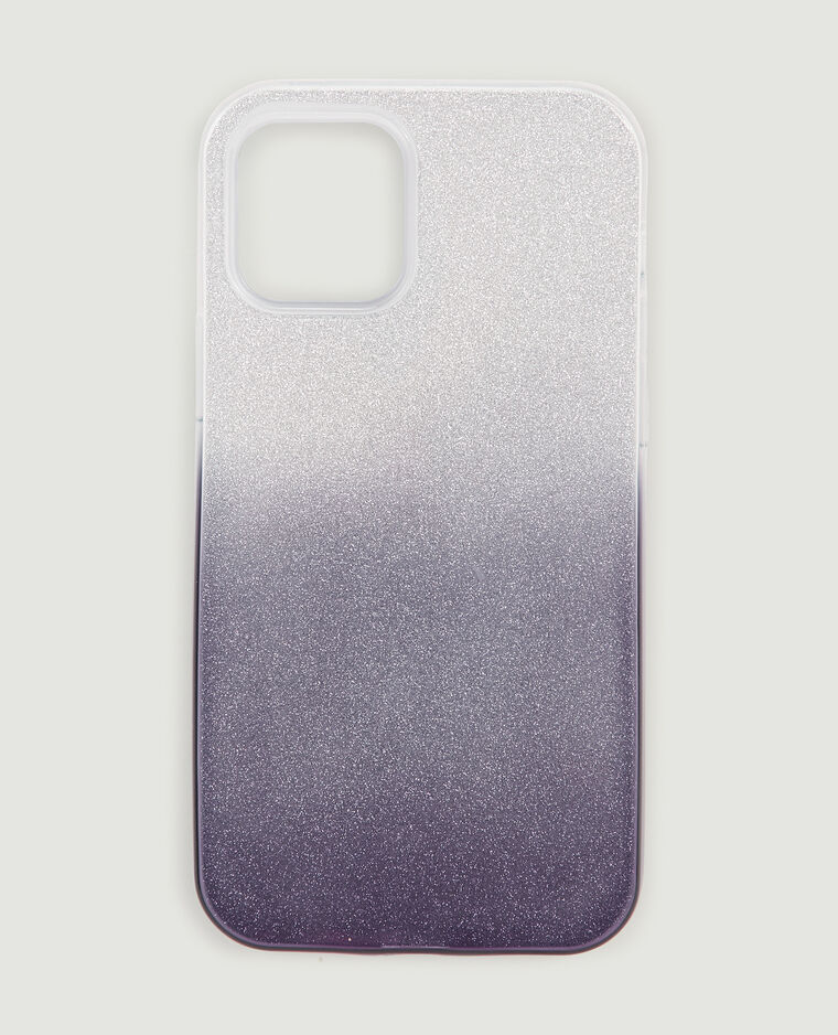 Coque de téléphone dégradé pailleté noir - Pimkie