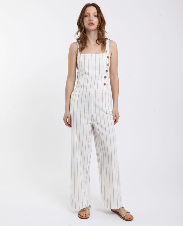 Combi-pantalon rayée rose clair - Pimkie