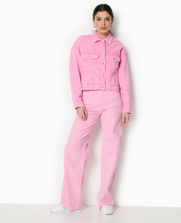Veste en jean rose - Pimkie