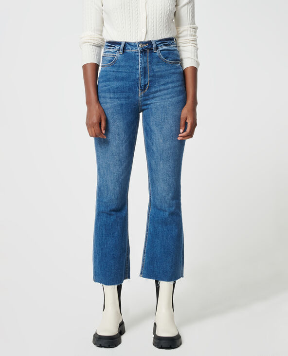 Jean flare cropped bleu marine - Pimkie