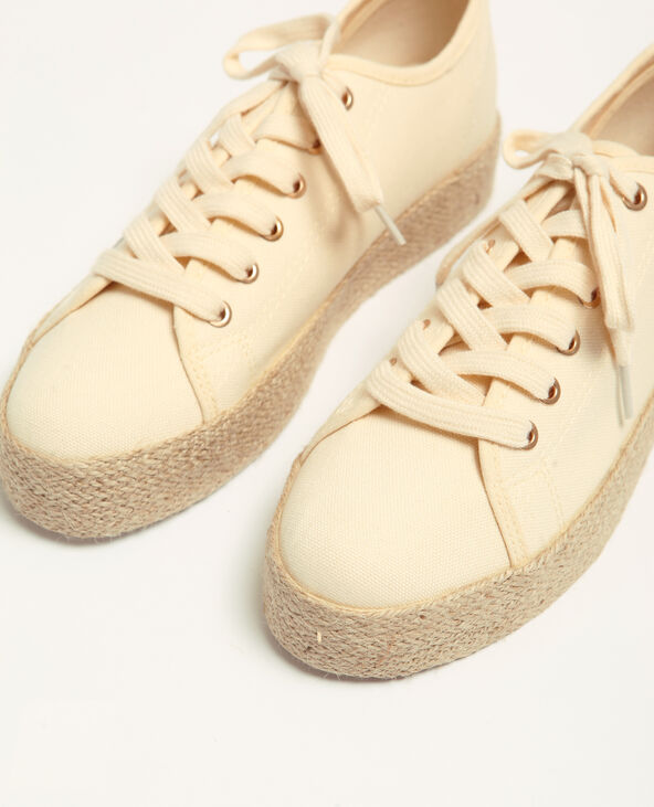 Basket sale semelle paille