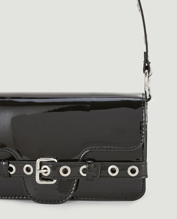 Sac verni avec oeillets métalliques noir - Pimkie