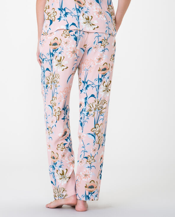 Pantalon fluide imprimé rose clair - Pimkie