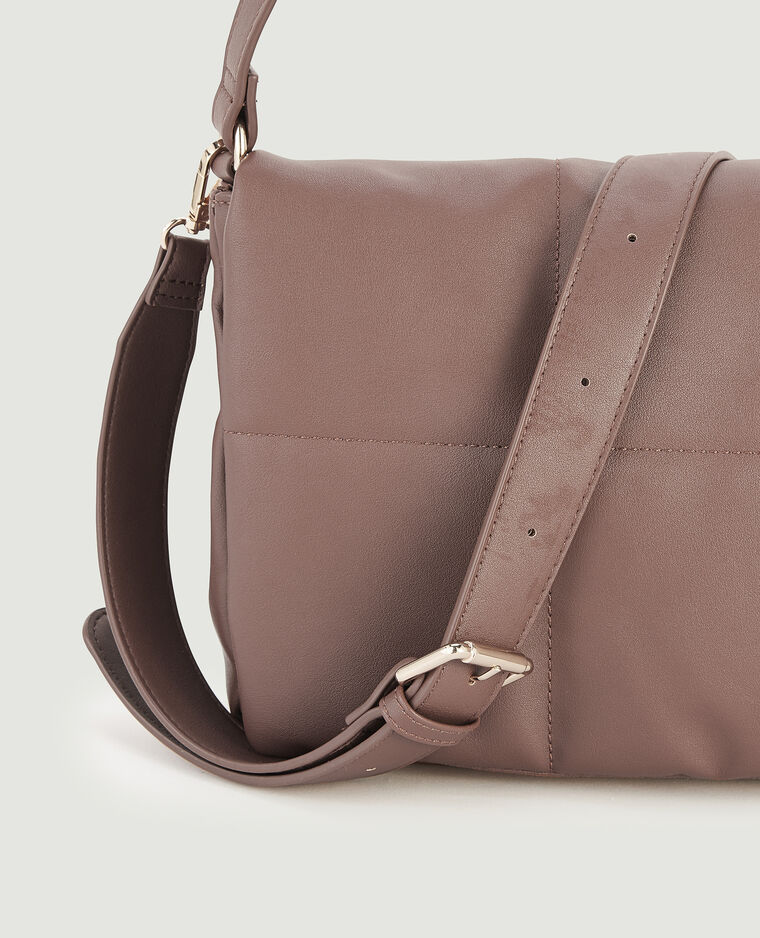 Sac simili matelassé brun - Pimkie