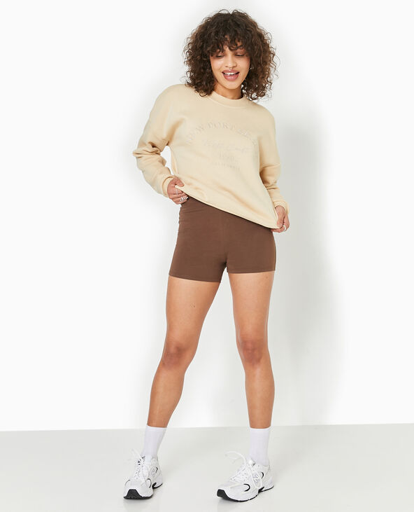 Short cycliste court marron - Pimkie