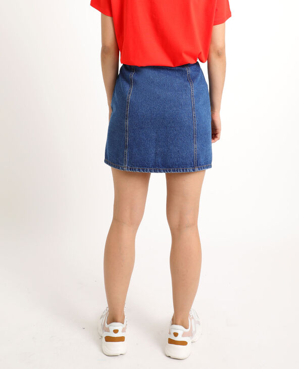 Jupe best sale jean boutonnée