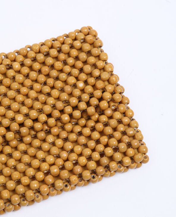 Petit sac en perles beige - Pimkie