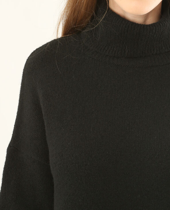 Robe pull col roulé noir - Pimkie