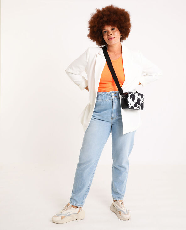 Veste blazer longue blanc - Pimkie