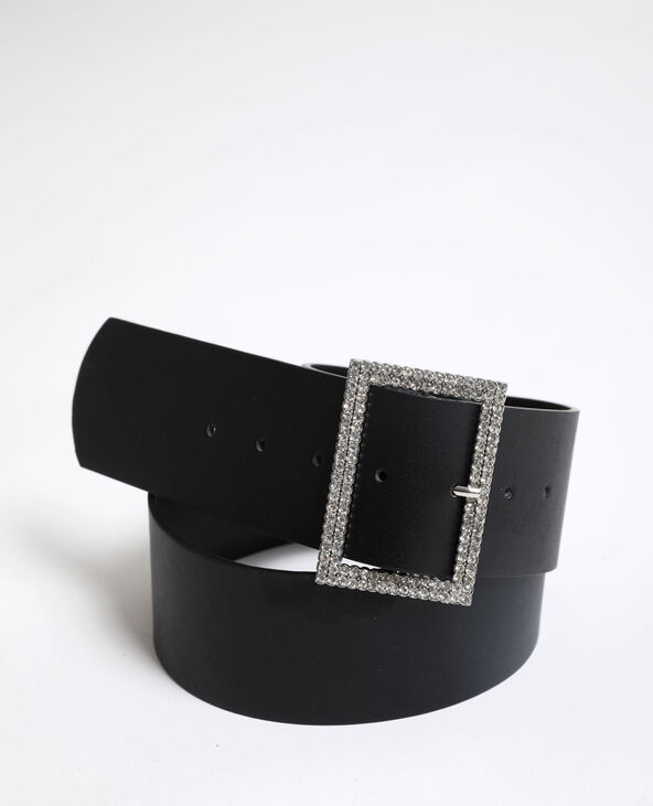 Ceinture à strass noir - Pimkie