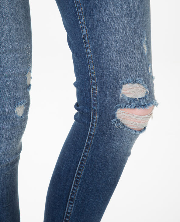 Skinny mid waist bleu foncé - Pimkie
