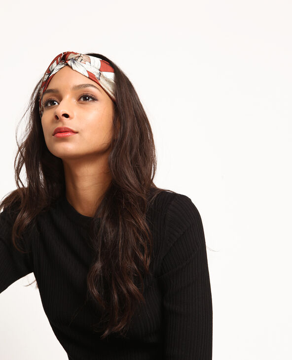 Headband fleuri bordeaux - Pimkie