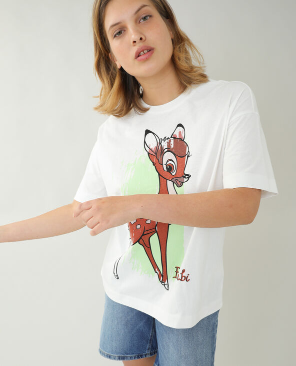 T-shirt ample Bambi écru - Pimkie