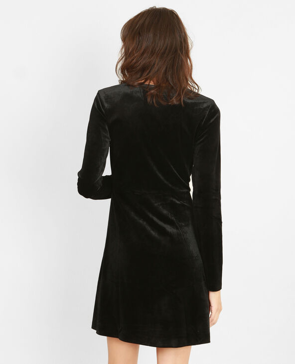 Robe velour hotsell noir zara