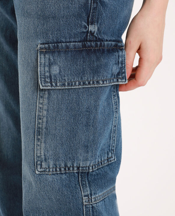 Jean battle mid waist bleu - Pimkie