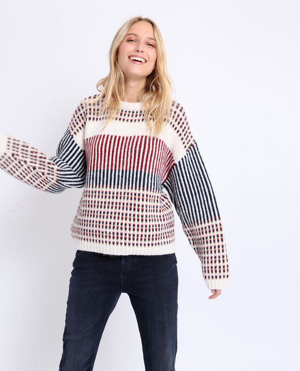 Pull multicolore écru - Pimkie