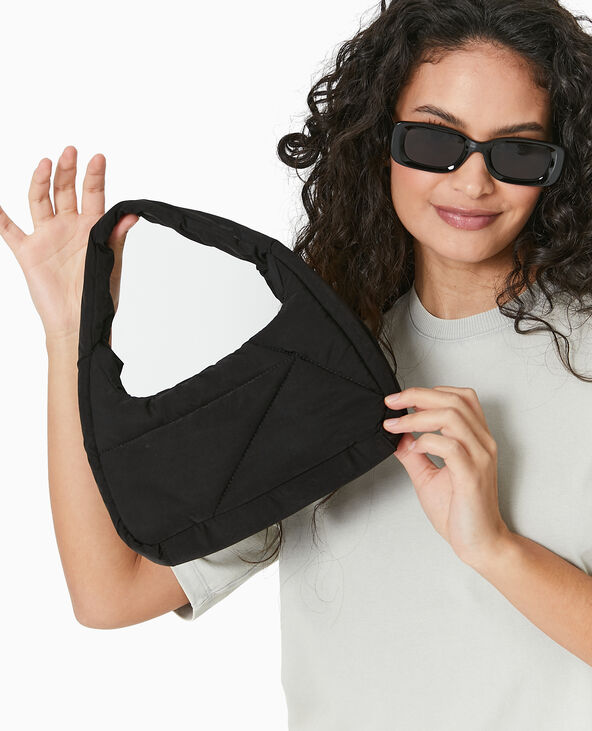 Sac effet matelassé porté épaule noir - Pimkie