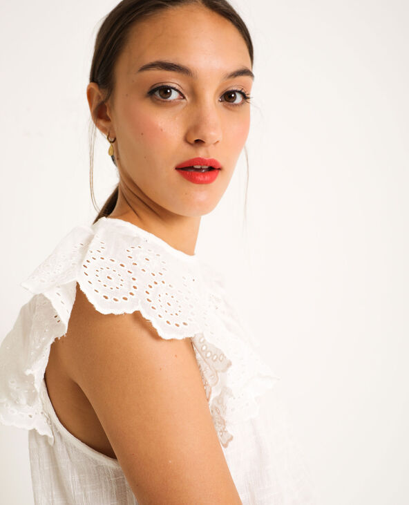 Blouse brodée blanc - Pimkie
