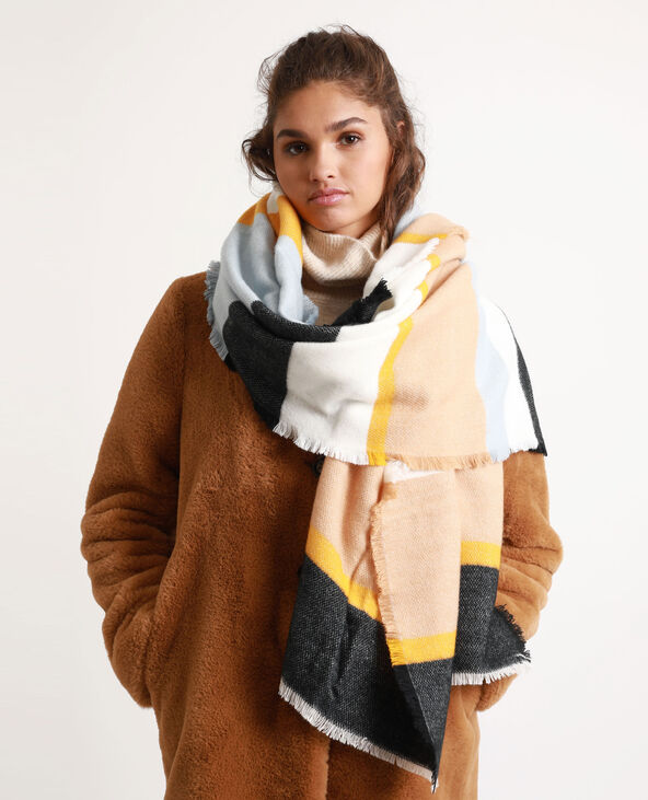 Echarpe multicolore orange - Pimkie