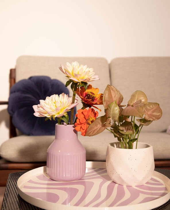 Coussin fleur bleu marine - Pimkie