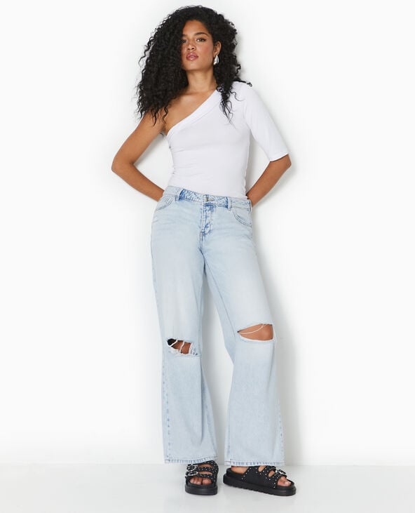 Top one shoulder asymétrique blanc - Pimkie