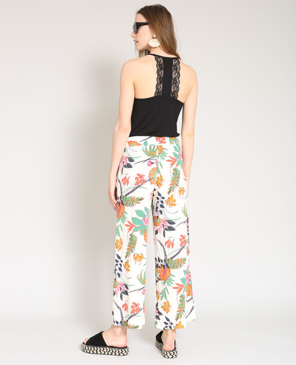 Pantalon palazzo blanc - Pimkie
