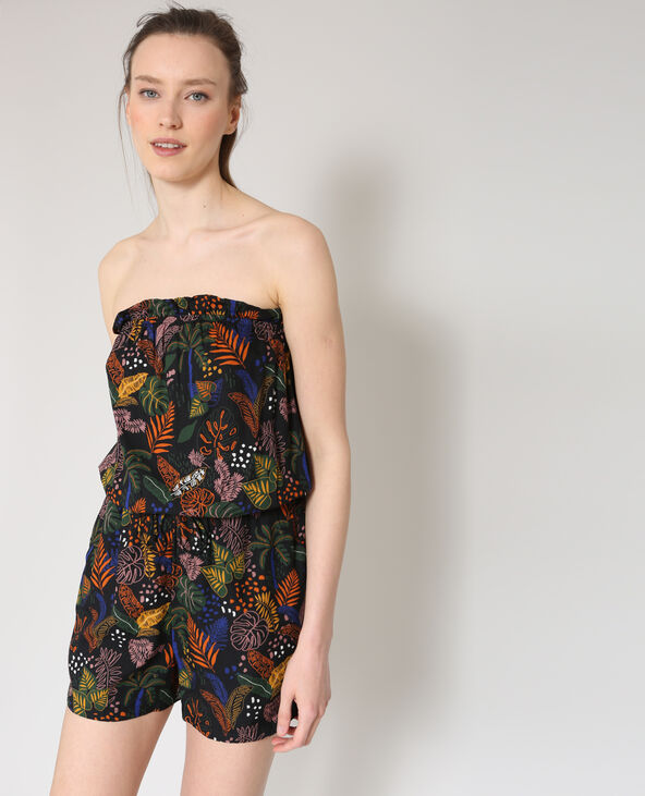 Combishort bustier noir - Pimkie