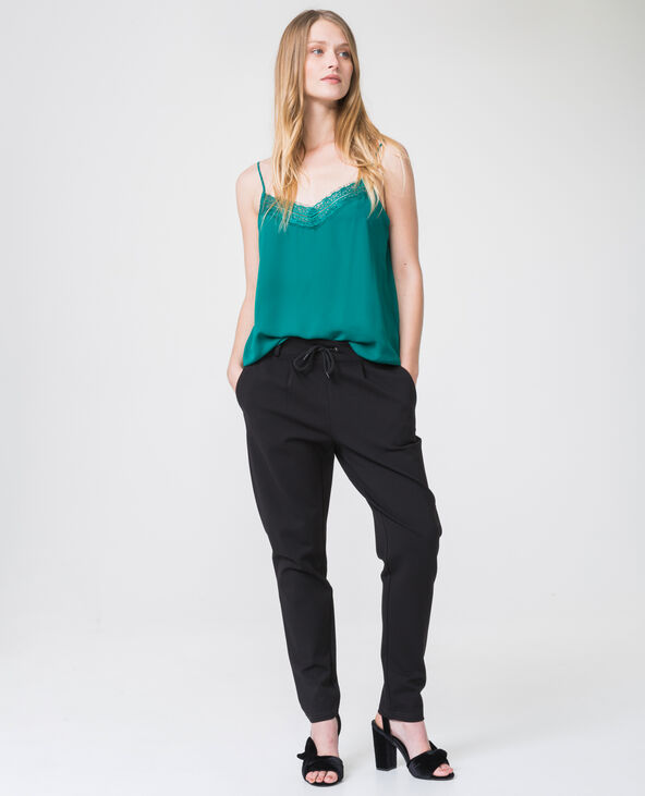 Top en dentelle vert foncé - Pimkie