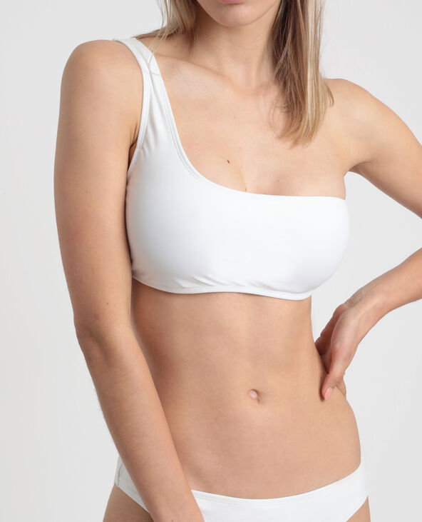 Haut de bikini asymétrique blanc - Pimkie