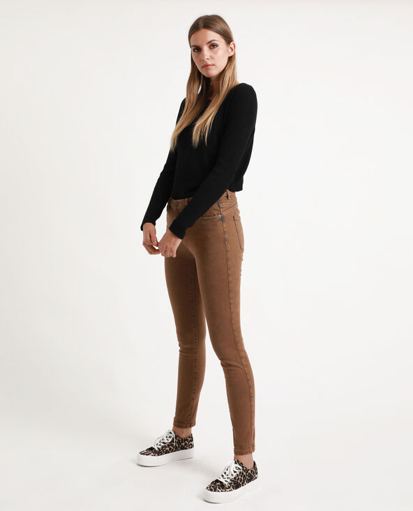 Jean skinny middle waist taupe - Pimkie