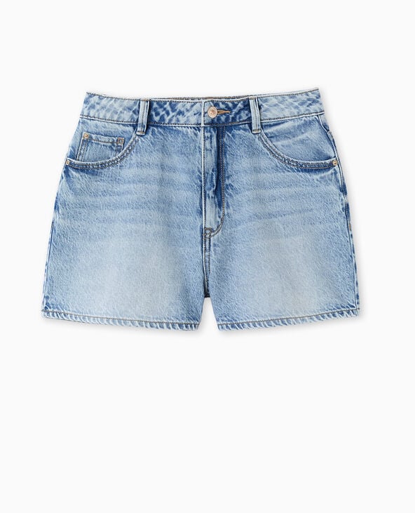 Short en jean taille haute bleu - Pimkie