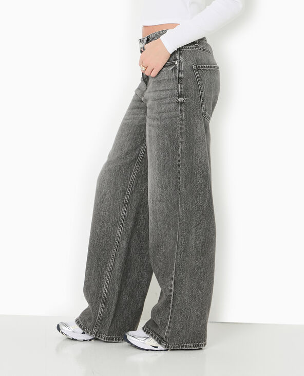Jean baggy loose taille regular gris foncé - Pimkie
