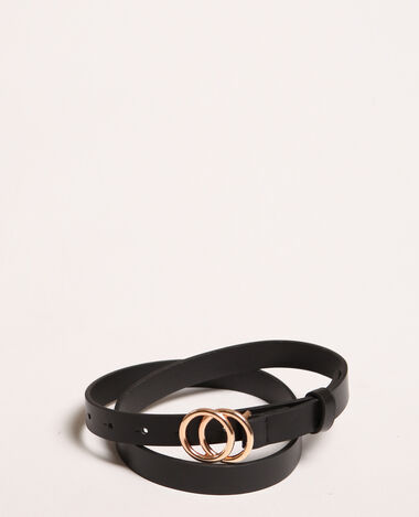 Ceinture en simili cuir noir - Pimkie