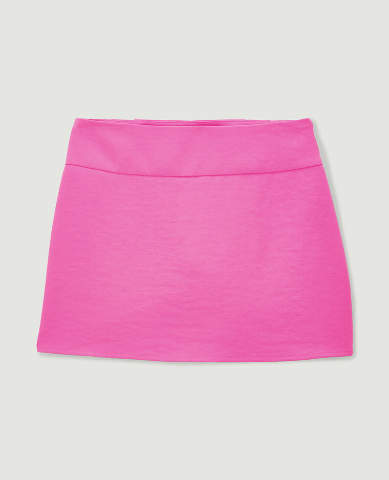 Jupe-short en tissu fluide rose - Pimkie
