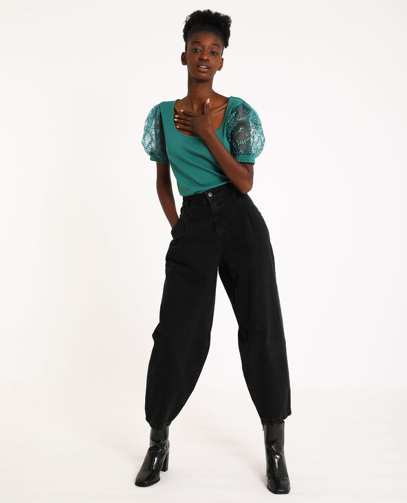 Jean slouchy noir - Pimkie