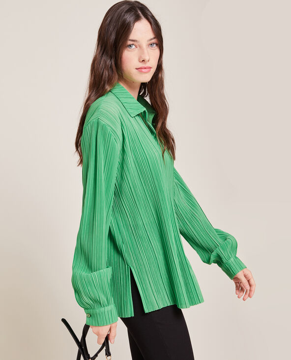 Chemise en plisse permanent